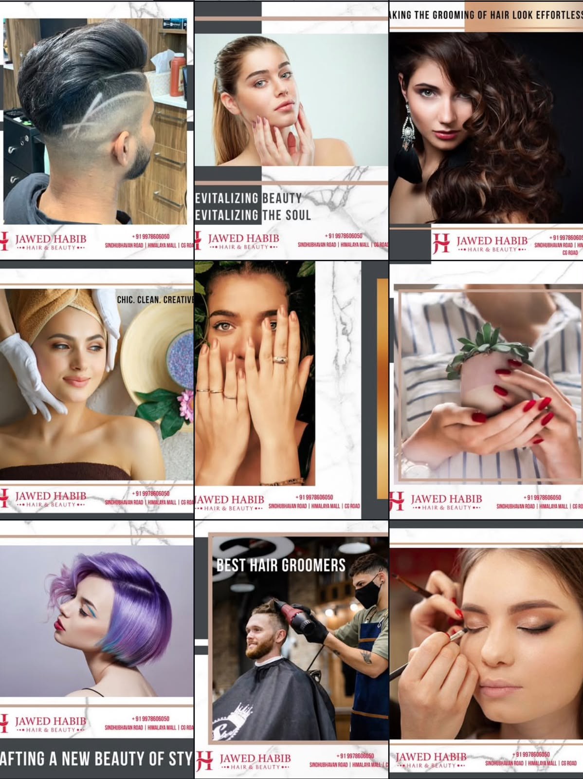 Feed: cuts, colour, grooming, beauty.