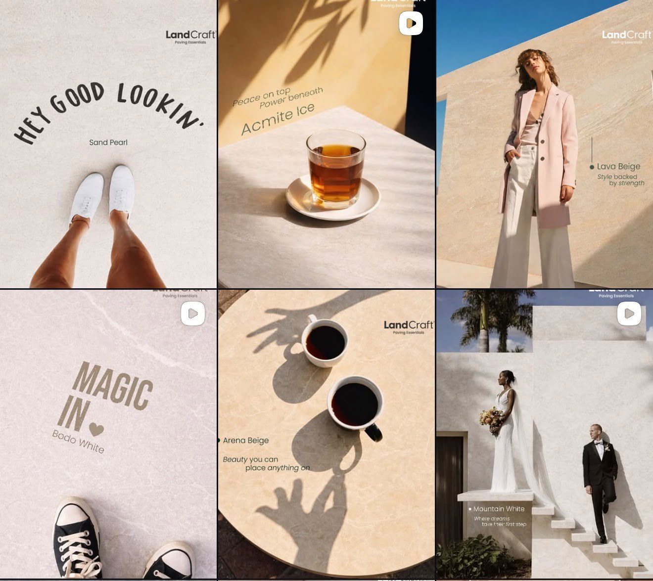 Editorial lifestyle set — "Hey good lookin'", "Magic in".